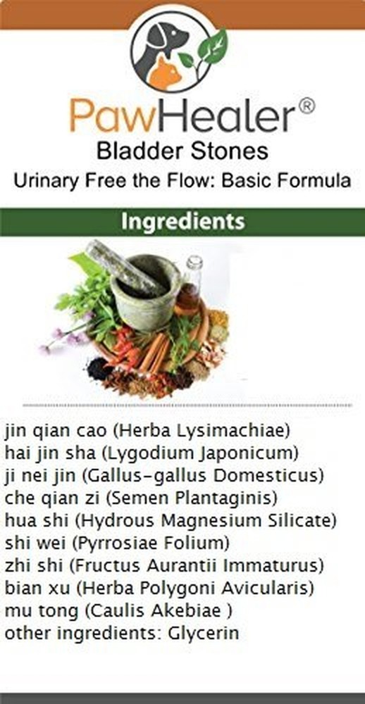 Bladder Stones/Crystals: Urinary Free the Flow: Basic Formula - Herbal Liquid...