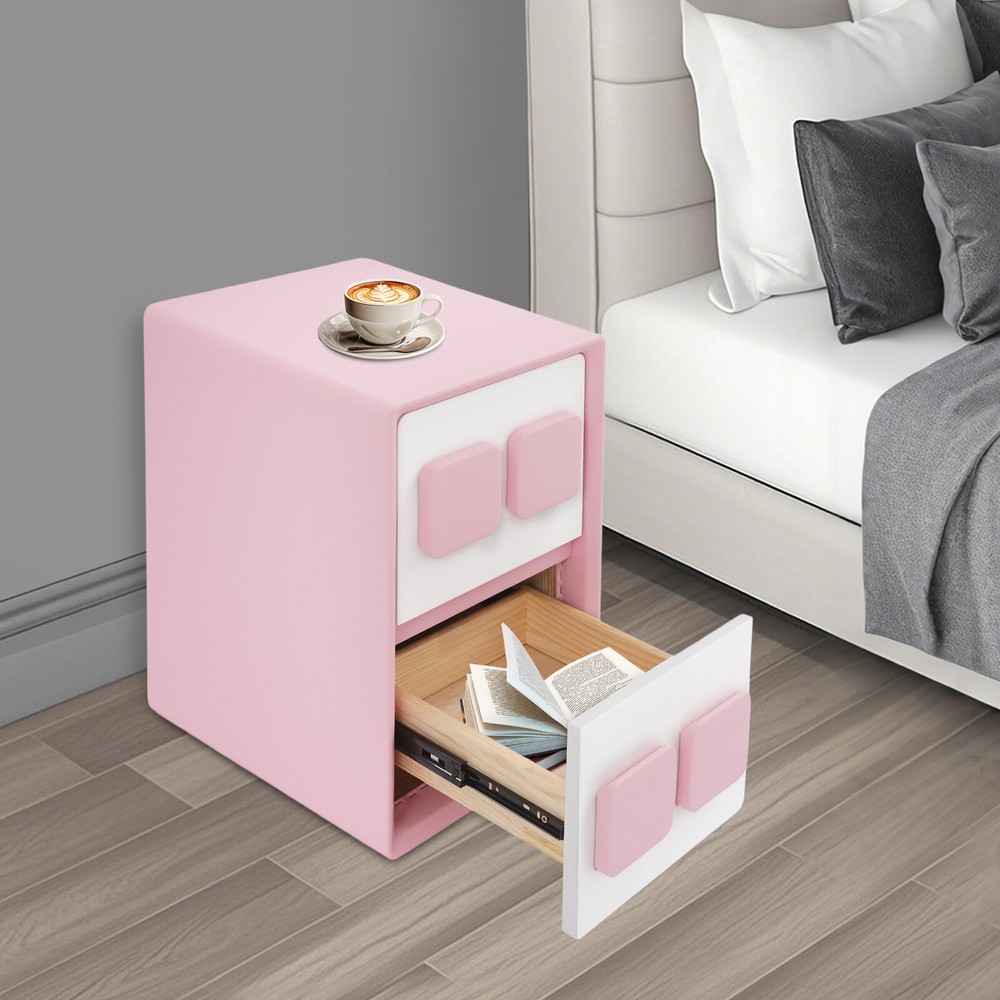 Modern Minimalist End Table, Bedside Table for Bedrooms, Modern Nightstand