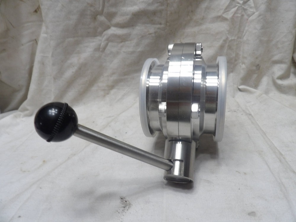 Qwork Sanitary Butterfly Valve 3"