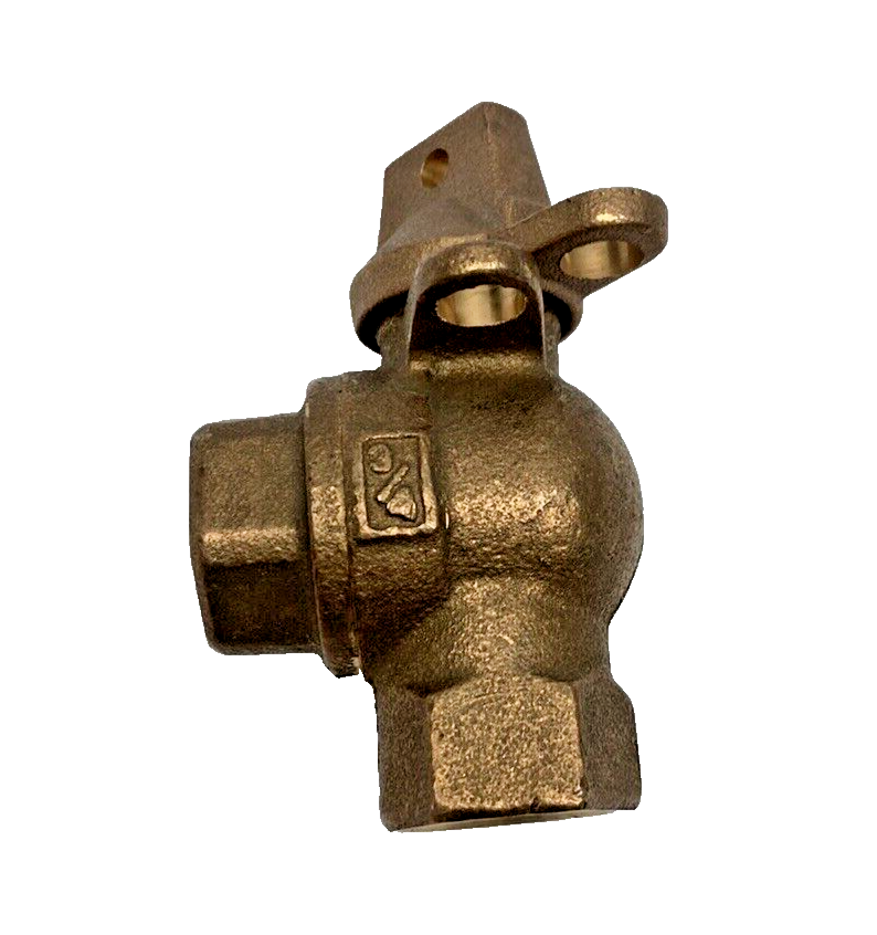 Mueller 3/4" Angle Meter Ball Valve w/Lock Wing