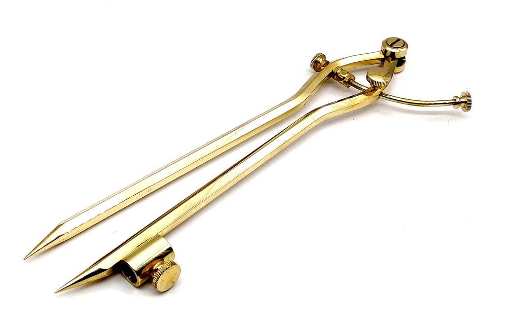 Large Pencil Marking Compass Circle Leather Scratch Compass Maker Wing Divider,