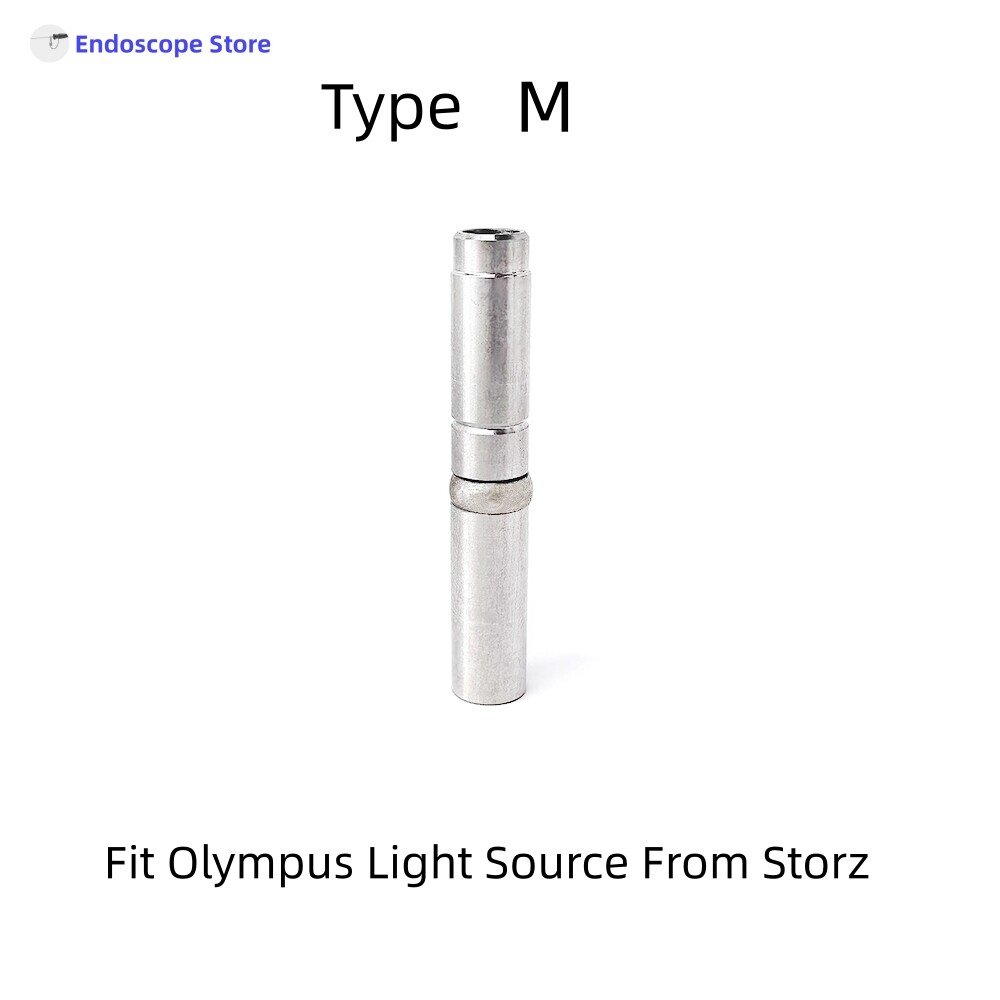 Endoscope Light Source Optical Fiber Cable Interface Adapter Convert Connector