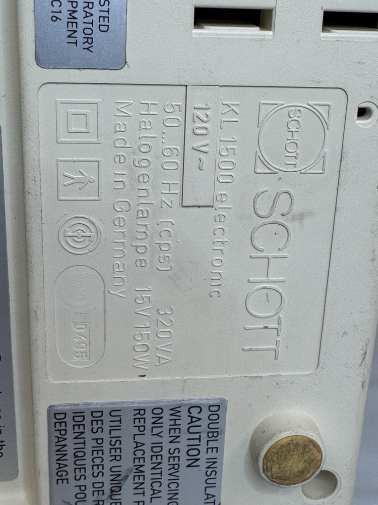 Schott KL1500 Electronic Microscope Fiber Optic Light Source