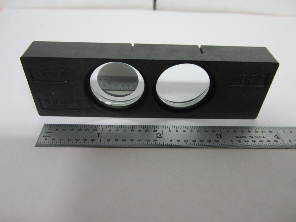 MICROSCOPE FILTER SLIDE NIKON JAPAN ND32 OPTICS AS IS BIN#K8-26