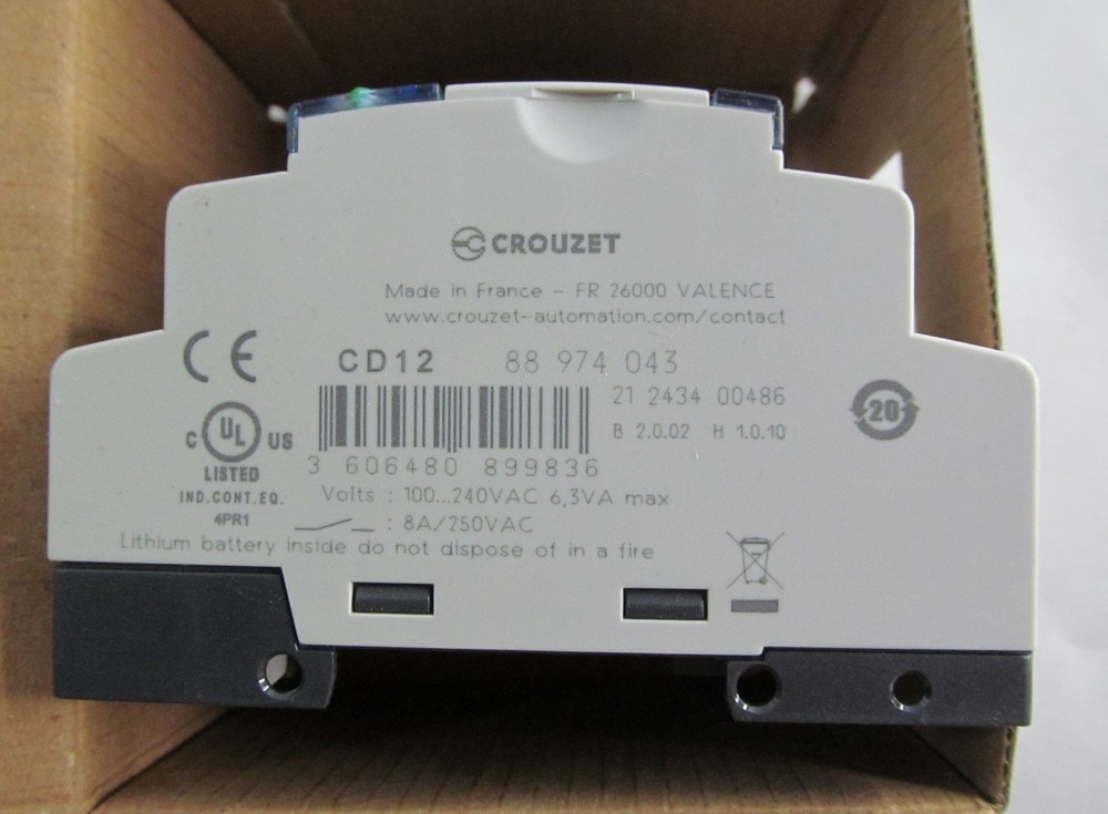 NEW CROUZET 88974043 MILLENIUM 3 CD12 PLC SMART PROGRAMMABLE LOGIC CONTROLLER
