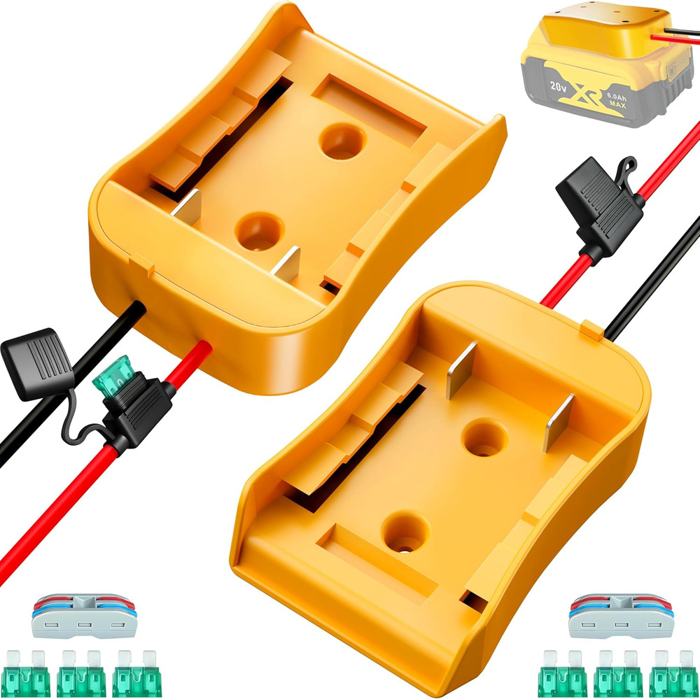 2-Pack for Dewalt 20V Battery Adapter for Power Wheels Battery Upgrade Conversio