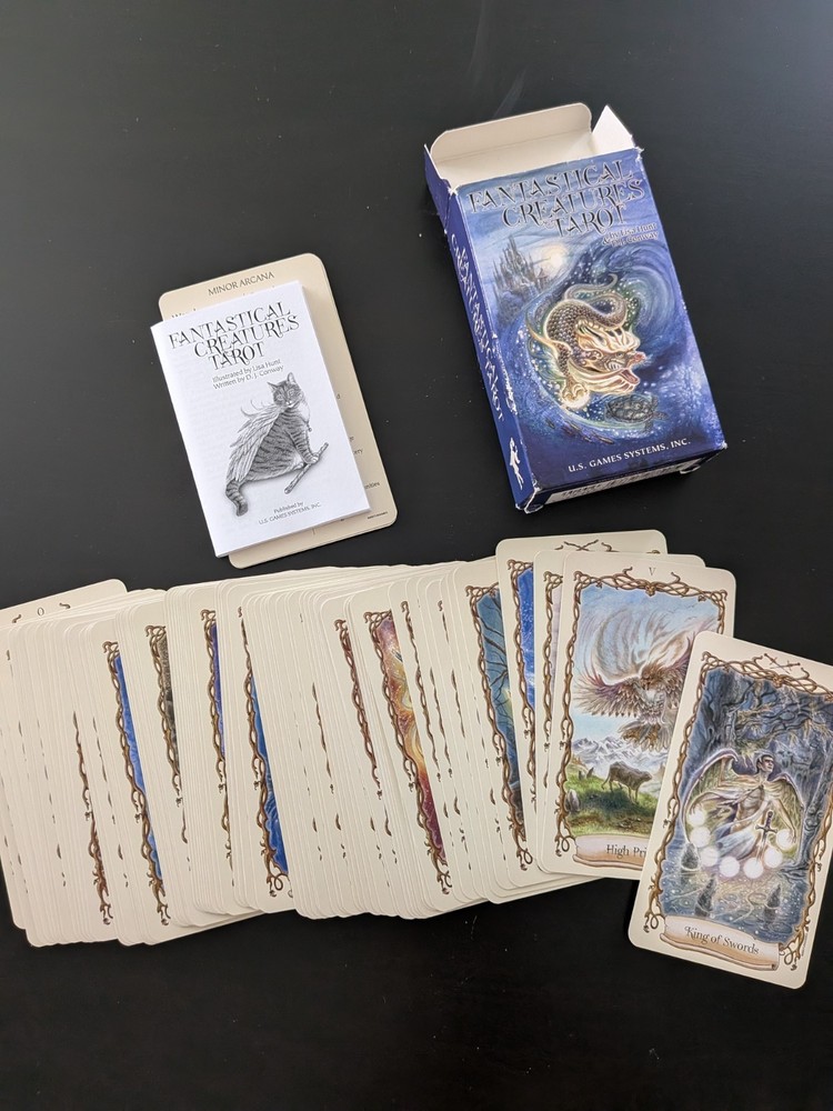 Fantastical Creatures Tarot Card Deck Set Booklet 2007 US Game Systems Lisa Hunt