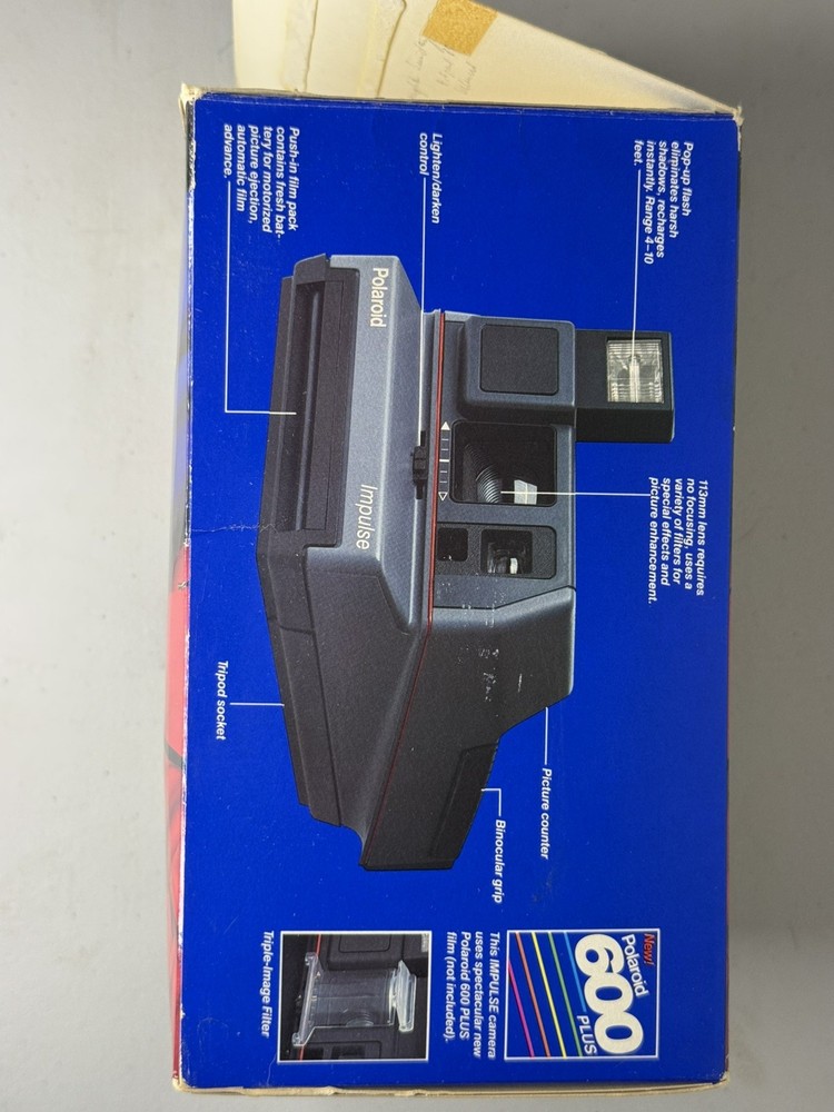 Vintage Polaroid Impulse 600 Plus Instant Camera UNTESTED