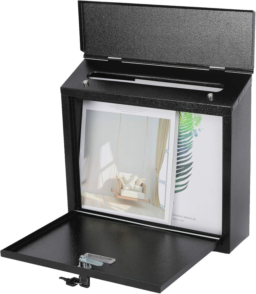 Mail Boxes with Key Lock,Locking Mailbox Wall Mounted,Security Mailbox with Lock