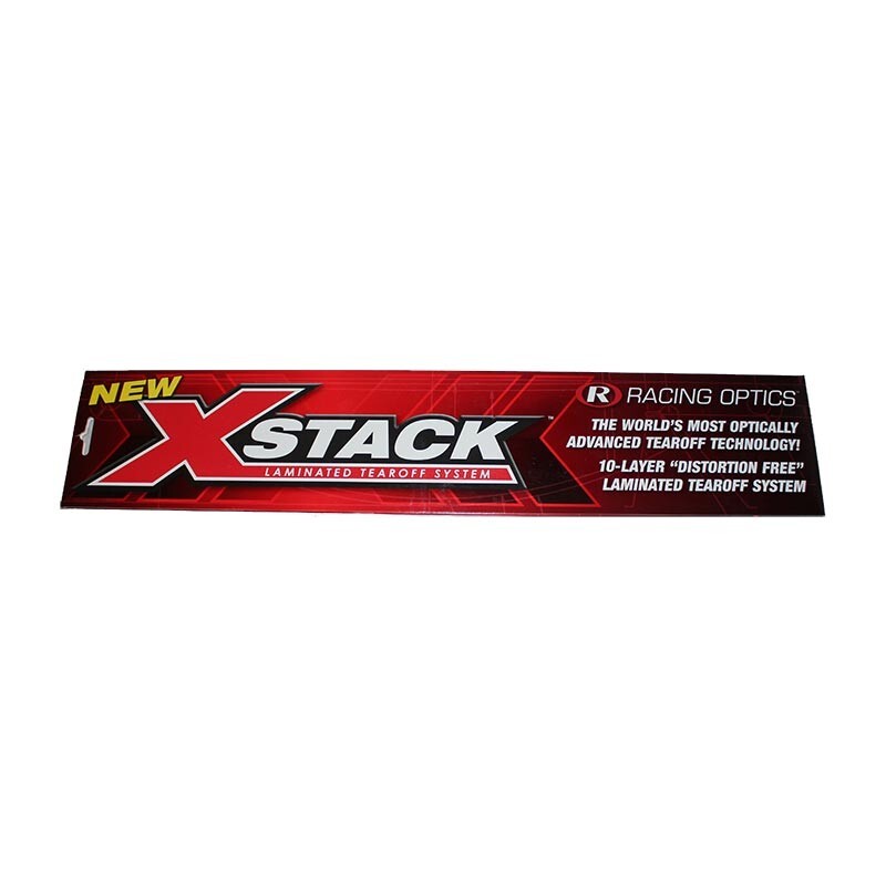 RACING OPTICS XSTACK LAMINATED TEAROFFS, 10231C, 11-1/2" (6 PACK)