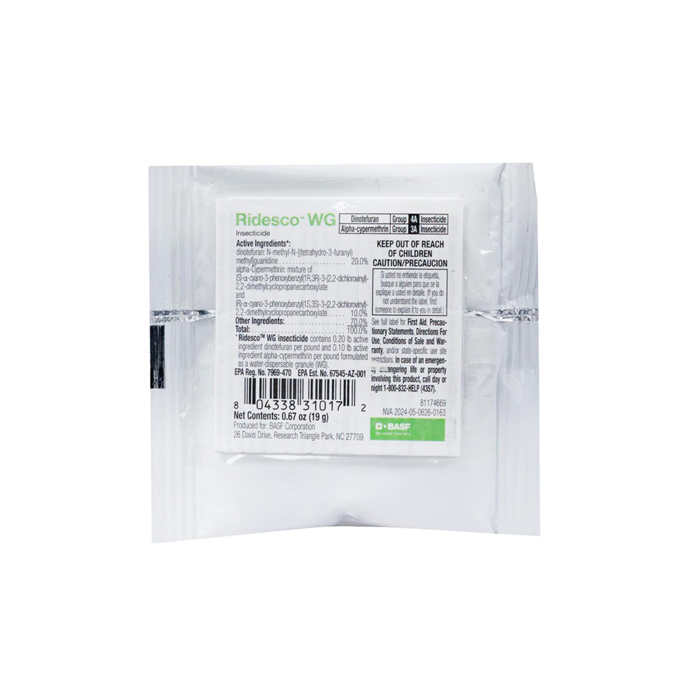 Ridesco WG Insecticide for Clean-Outs & Critical Knockdowns by BASF