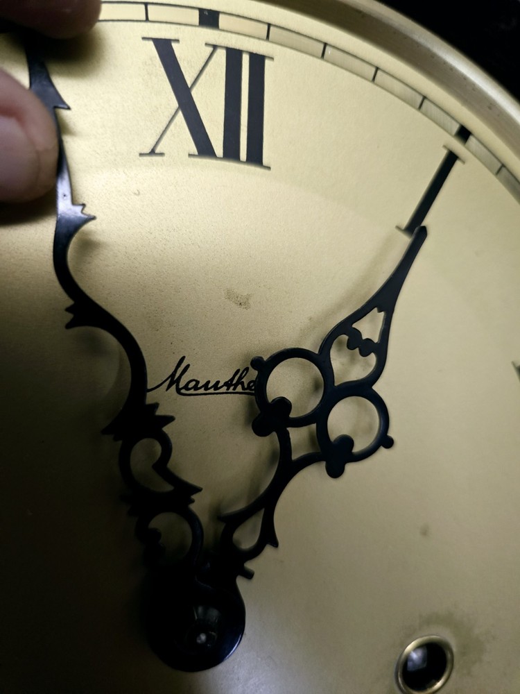Antique Mauthe Wall Clock Runs And Stops