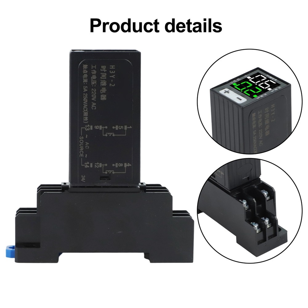 Reliable Timer Relay 220V with Robust Construction for Electrical Projects