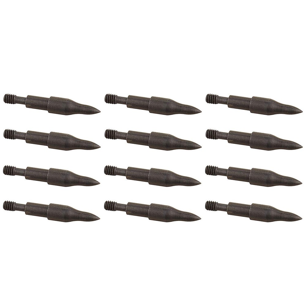 Saunders Combo Points Black Zinc Steel Aerodynamic Field for Arrows - 12/pack