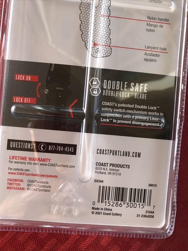 COAST Double Lock Folding Knife DX344