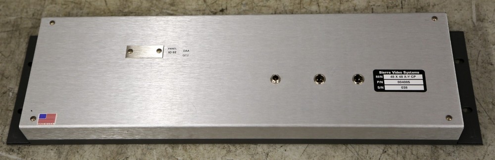 Sierra Video Systems 48X48X-Y CP 804085 Control Panel (S21)