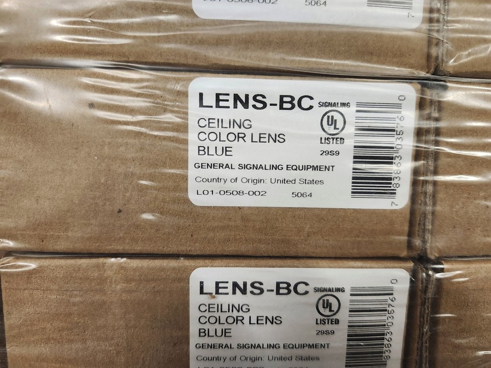 System Sensor #LENS-BC, Blue Color Lens, for Ceiling Units.