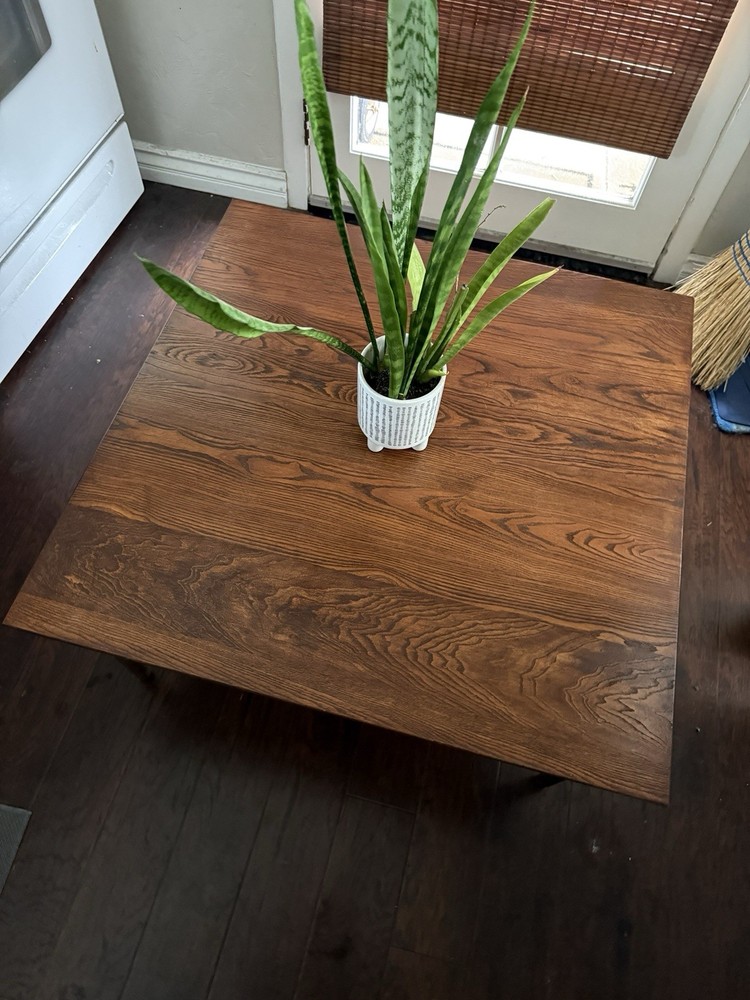 Mid-Century Square Wood Coffee Table
