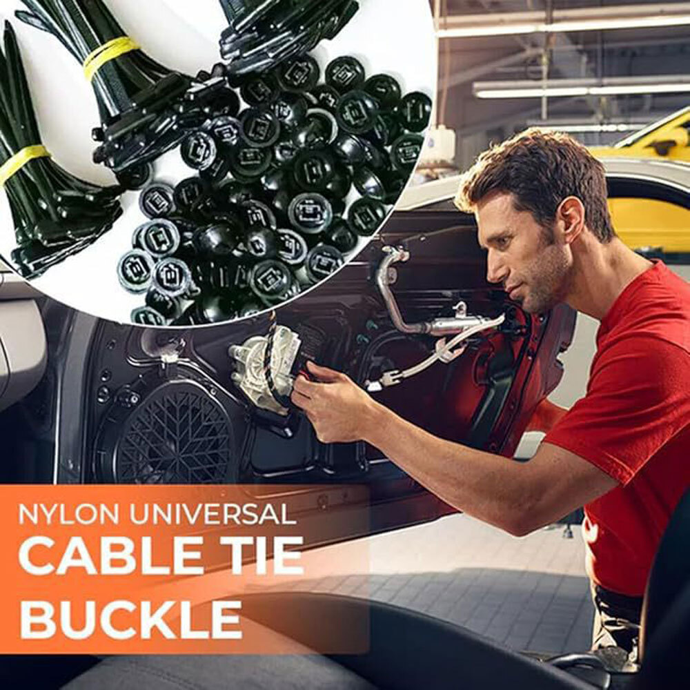 50Pcs Nylon Universal Cable Tie Buckle US