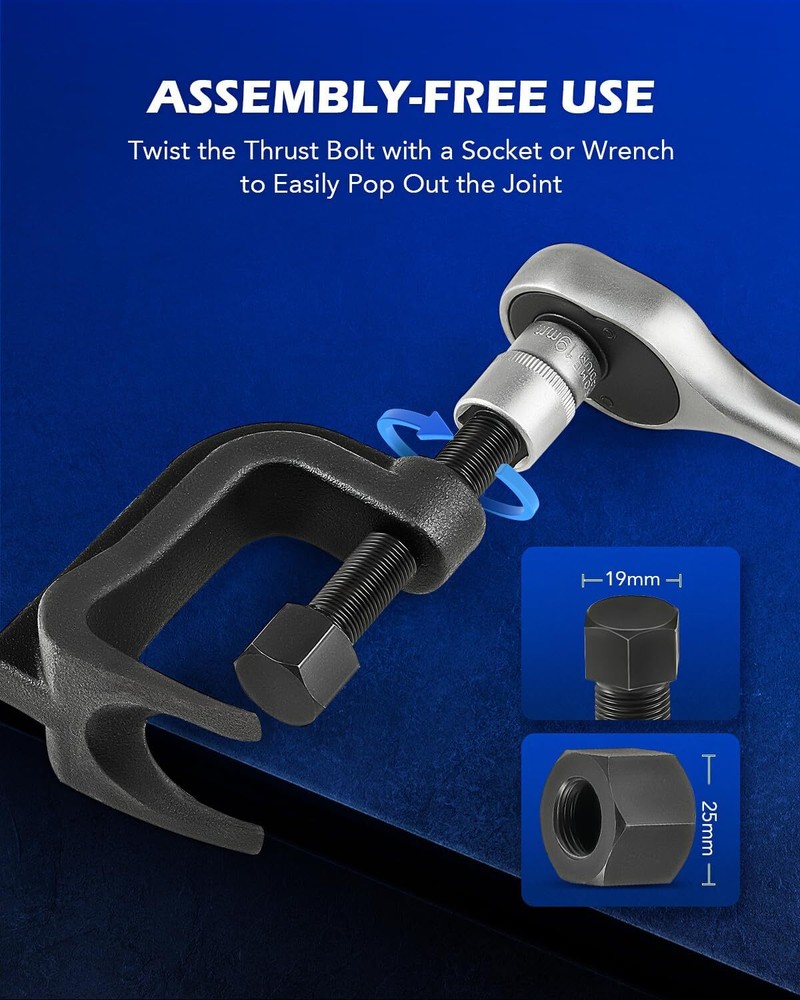Ball Joint Separator Universal Puller with Lower Control Arm Prying Tool Removal
