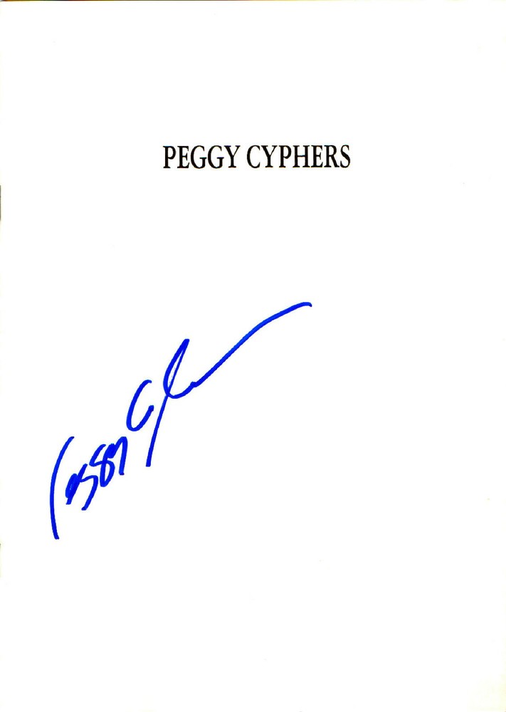 PEGGY CYPHERS - Painter & Printmaker - Autograph Exhibition Program