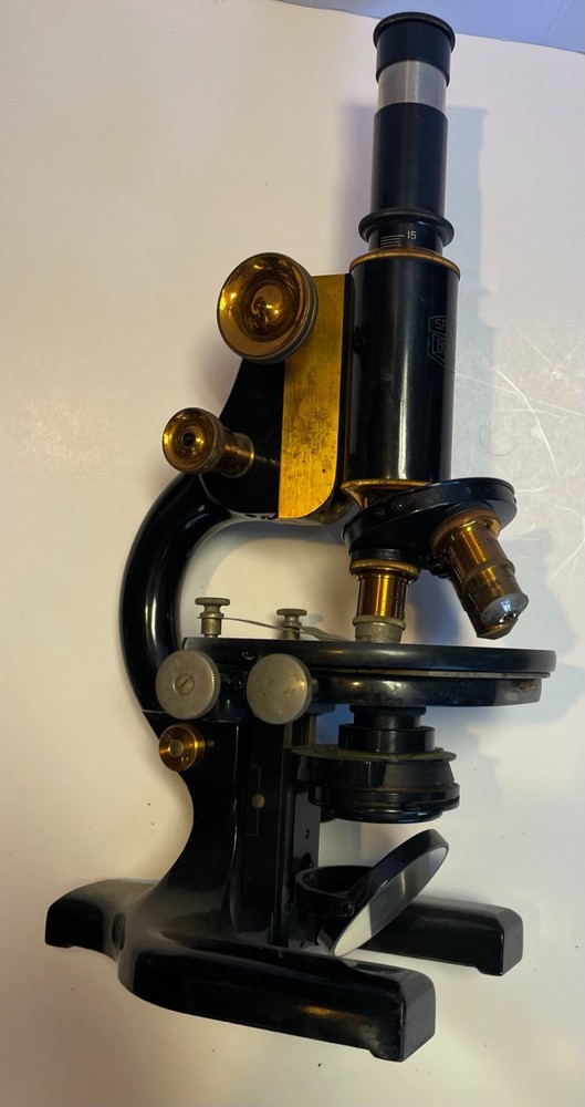 Antique 1900s Spencer Buffalo & Co Microscope/ Box