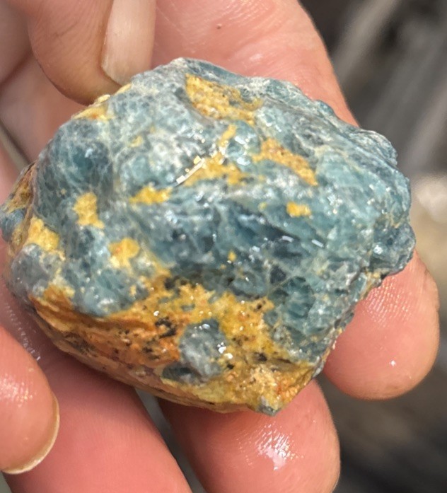 1 pound top grade handpicked blue apatite rough