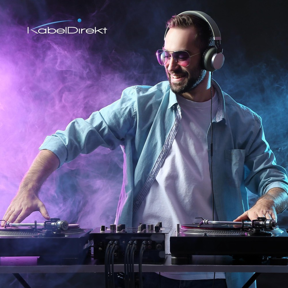 CableDirect – 6ft RCA/Phono Cable, 2 × 2 Plugs, Stereo Audio Cable, Practical...