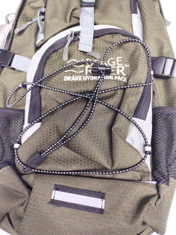 NWT Osage River Drake Hydration Pack Green Backpack~Missing Hydration Parts