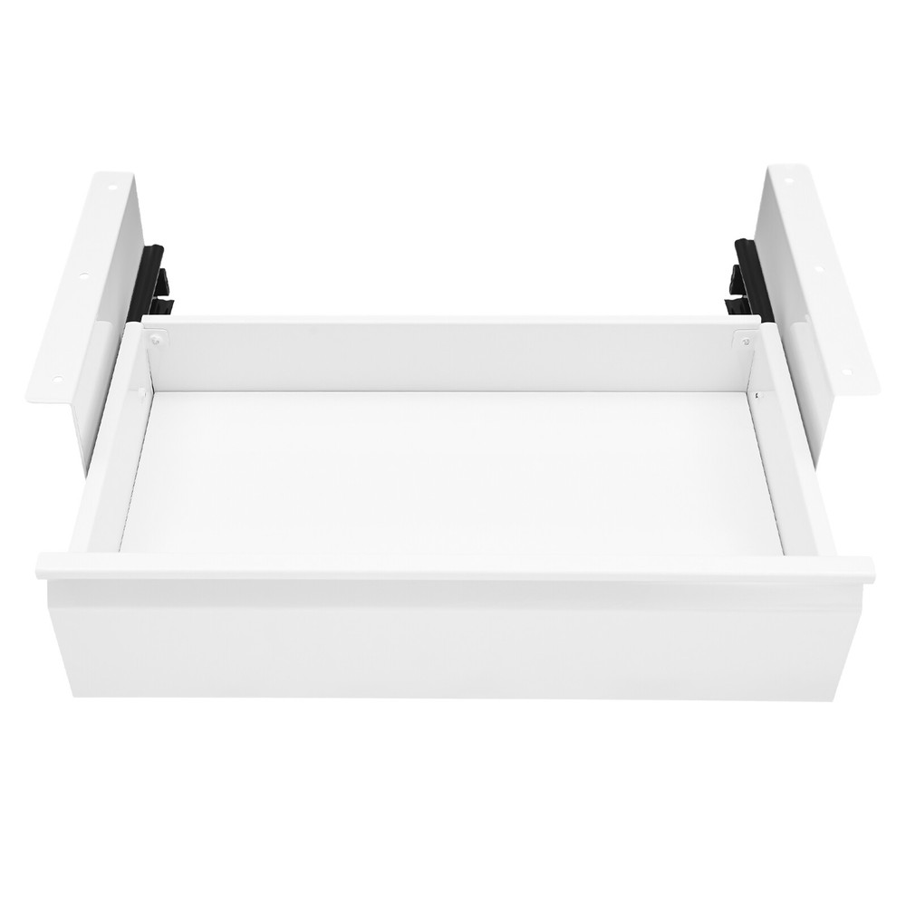 Under Desk Mounted Sliding Pull-out Drawer, Storage Organizer, Pull-out Drawer