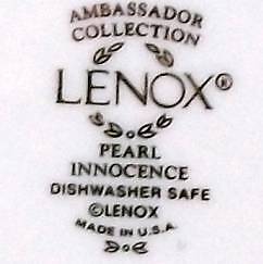 Lenox Pearl Innocence 5 Piece Place Setting
