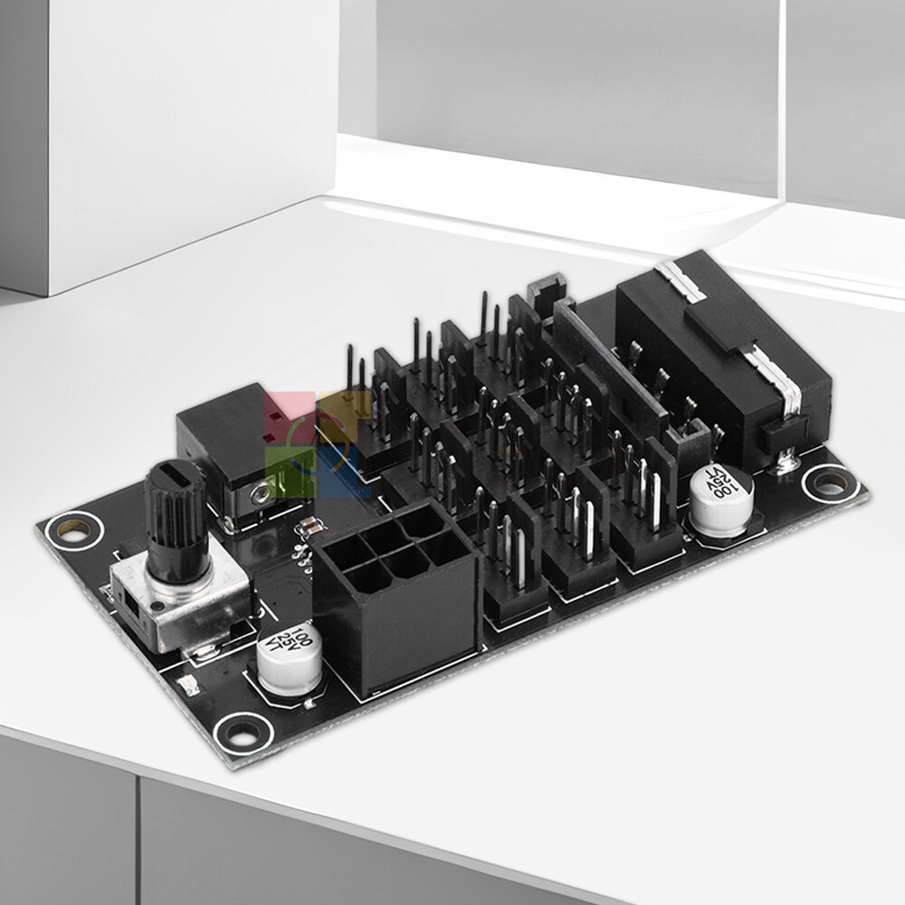 Computer Chassis PWM Violent Fan Speed Controller 9CH High-Power Hub Controller