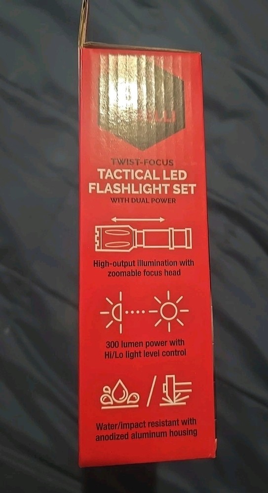 Torelli Tactical lED Flashlight Set with Holsters
