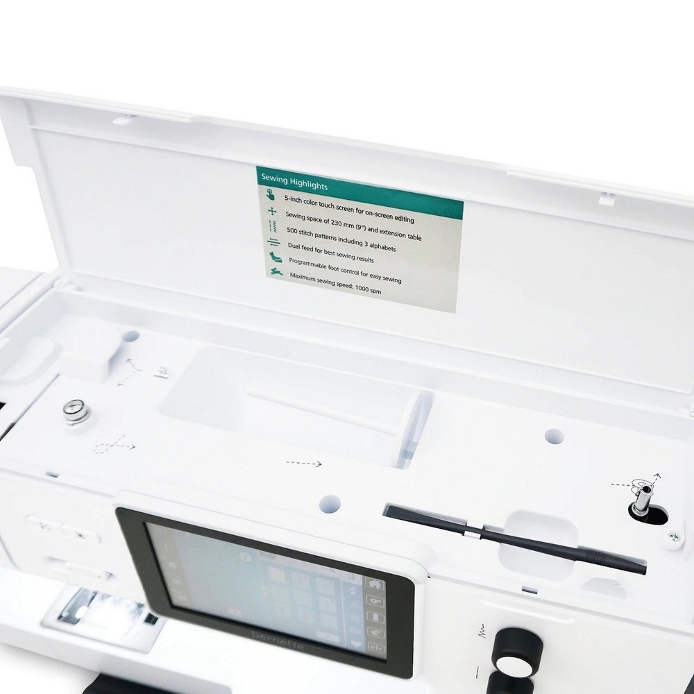 Bernette B77 Deco Sewing & Quilting Machine Bundle with 100 Thread Spools