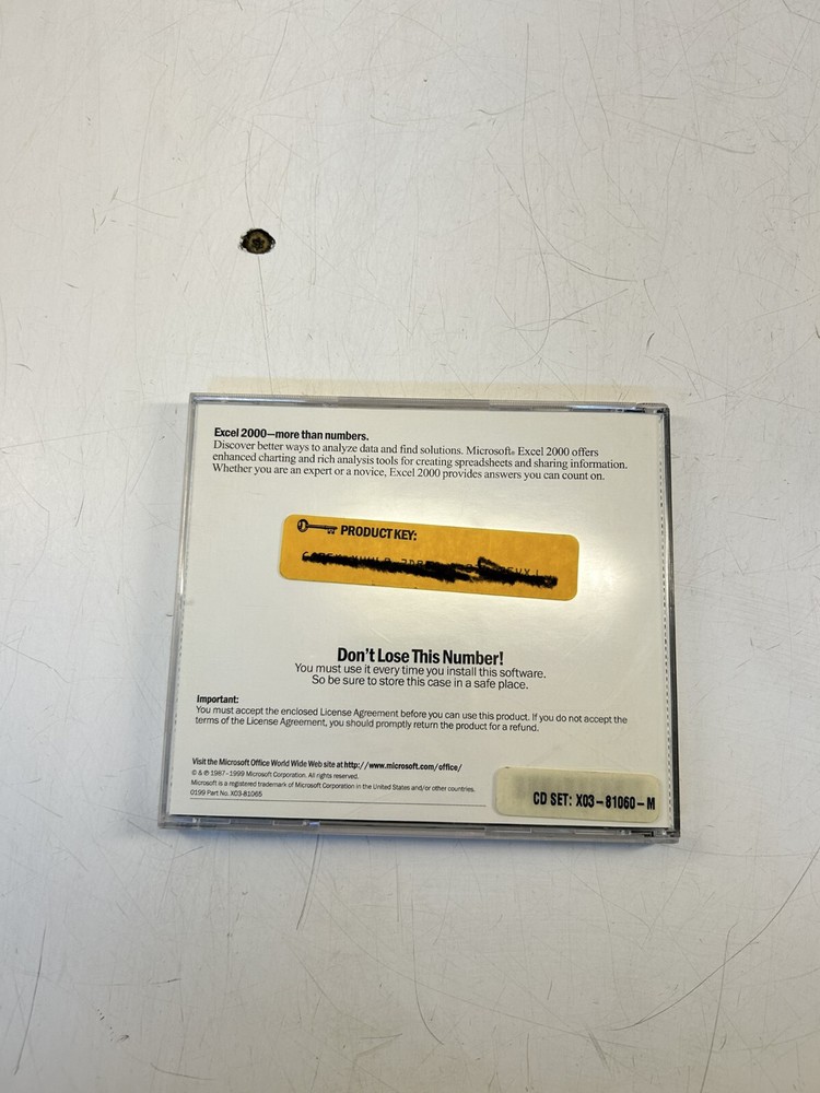 Microsoft Excel 2002 UPGRADE for Windows '98, 2000 Pro, NT Workstation 4.0