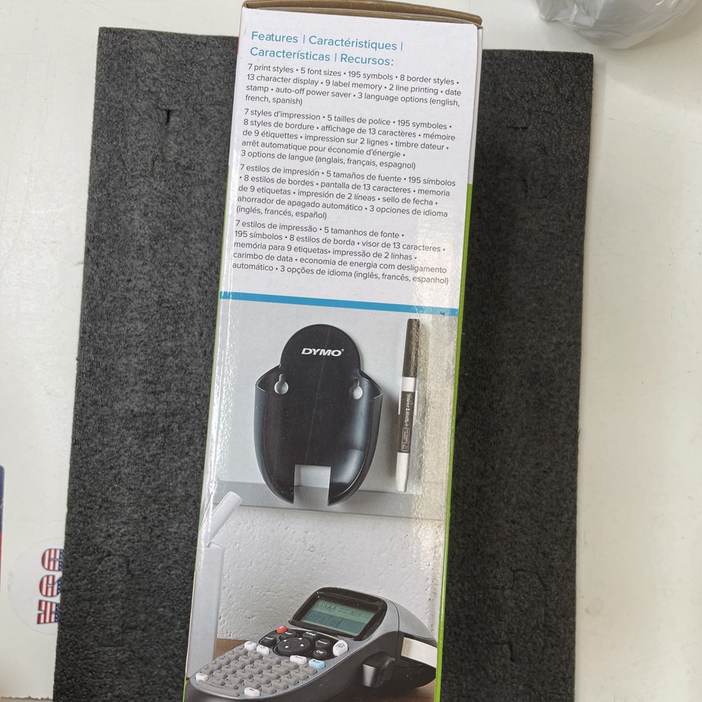 DYMO LetraTag 100H+ Handheld Label Maker Portable Printer Black/Silver NEW