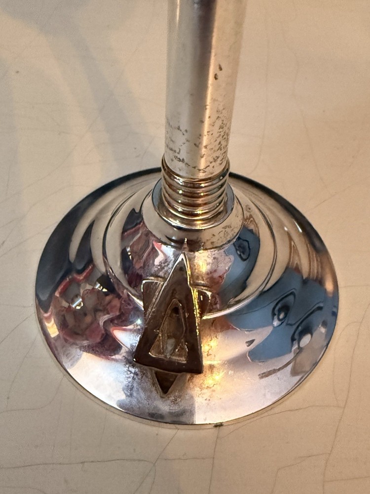 Silverplate Kiddush Cup and Saucer