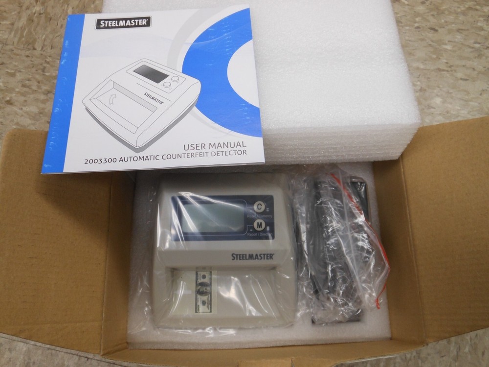 Steelmaster. 2003300 Automatic Counterfeit Detector - NEW