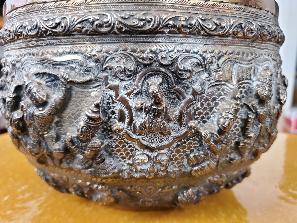 burmese silver bowl