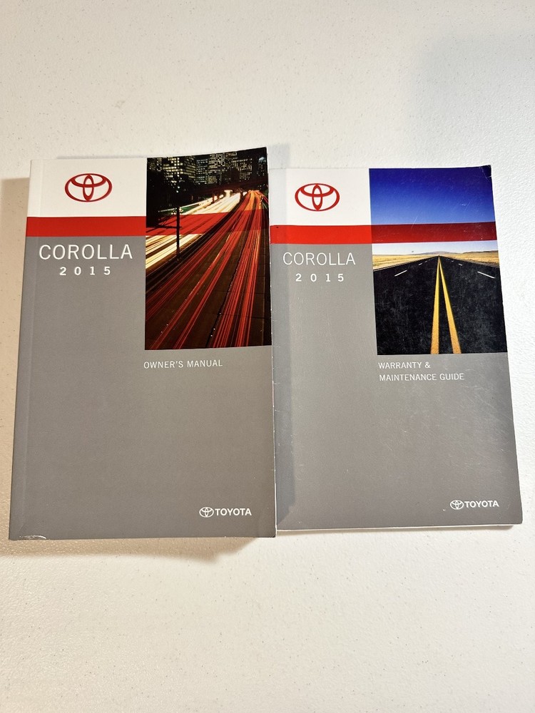 2015 Toyota Corolla Owner's Manual Set