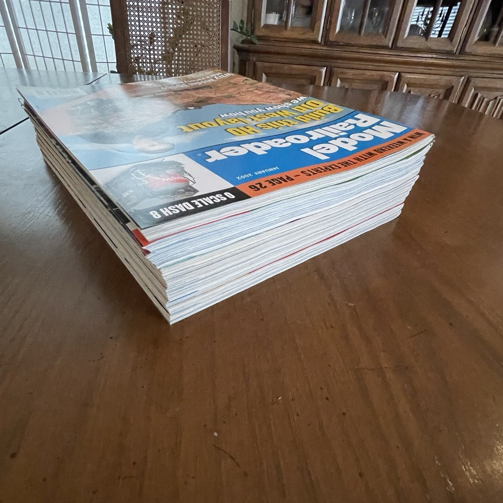 MODEL RAILROADER MAGAZINE 2002 FULL YEAR 12 ISSUES Excellent Condition