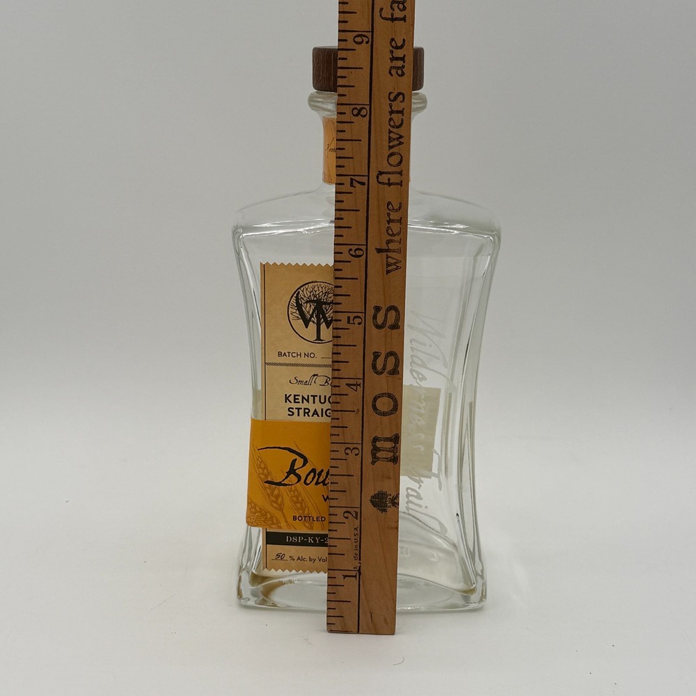 Wilderness Trail Kentucky Straight Bourbon Empty 750ml Bottle 100 Proof