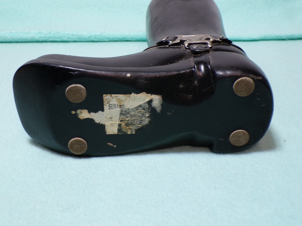 Ceramic 8" Tall Biker Style Boot Planer in Good Condition