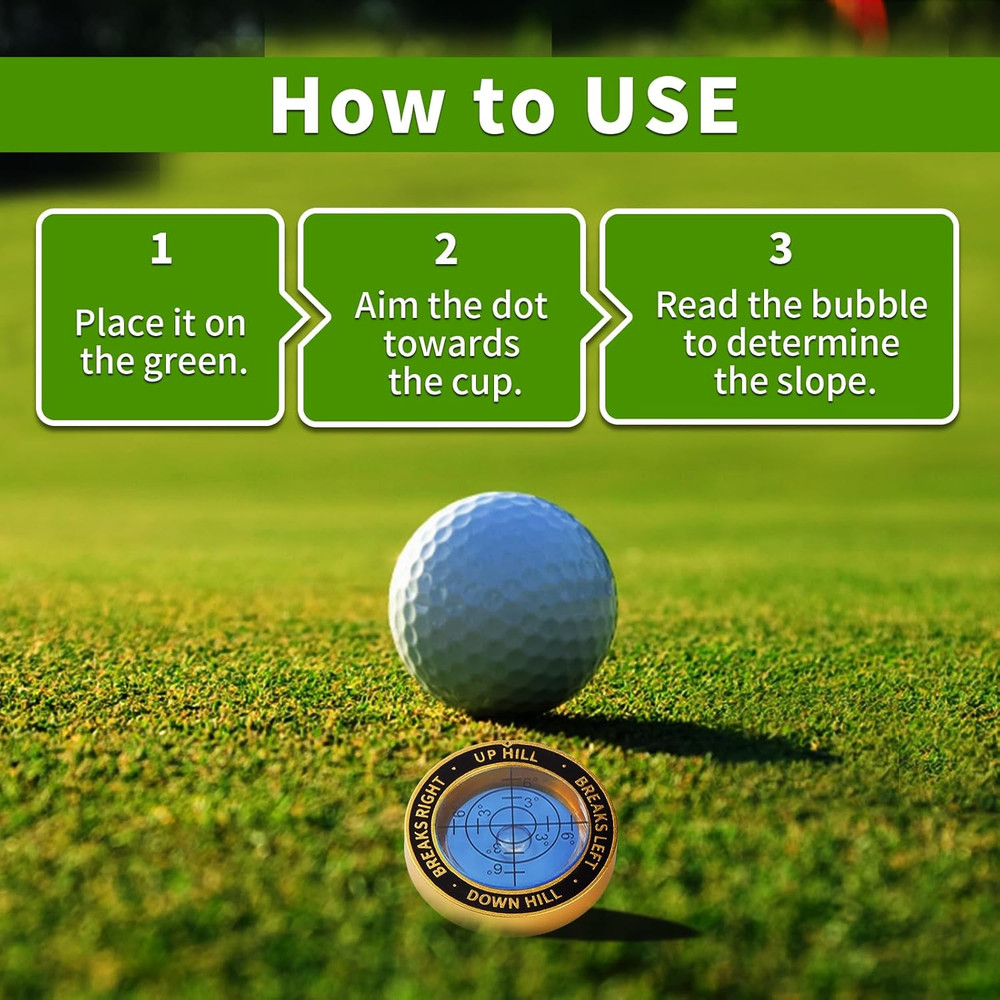 High Precision Golf Green Reader Funny Ball Marker Golf Putt Training Aid Bubble