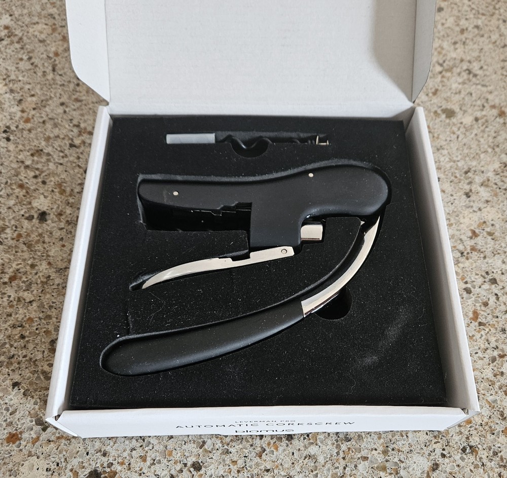 Blomus LEVERMAN PRO Automatic Corkscrew Black And Silver