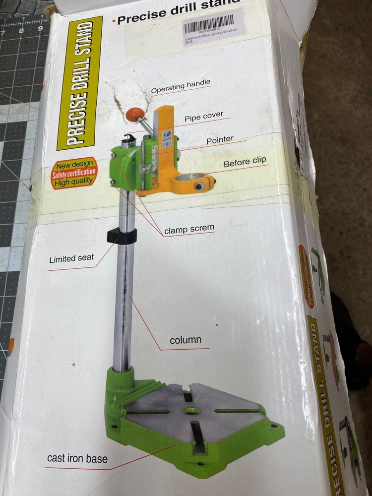 Box starts for PRECISE Drill Stand including unused Base