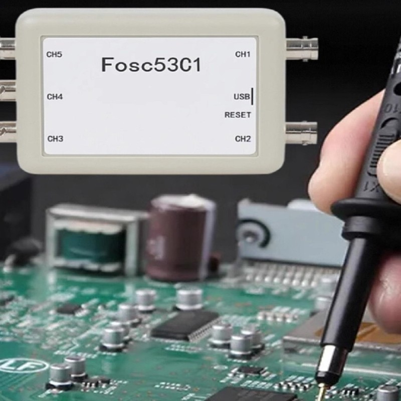5 Input Channel Oscilloscope USB Power For Data Recording