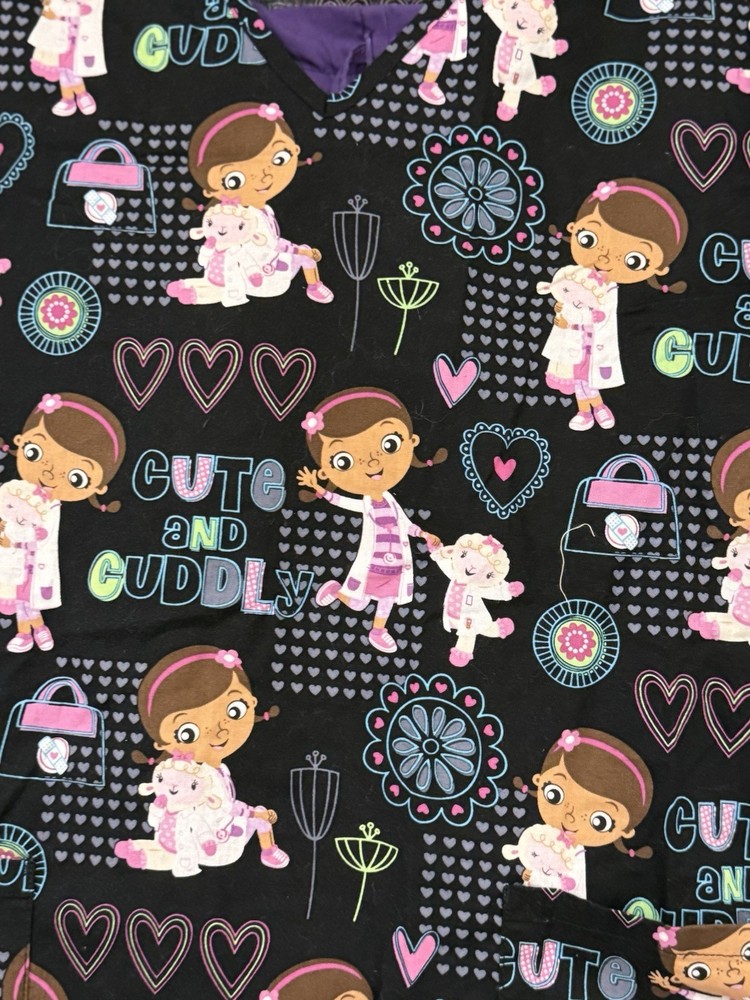 Doc McStuffins Scrubs Set Top and Pants Size M