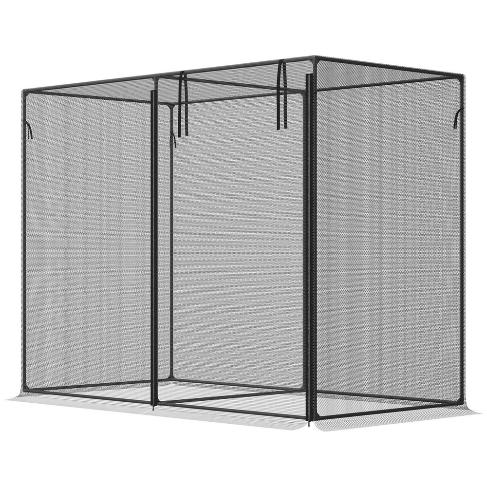 6 x 3ft Crop Cage Black