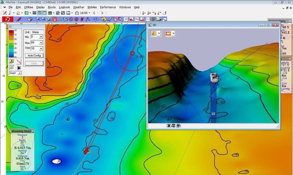 MaxSea Marine ECDIS Chartplotter Pack (C-Map 2023 MegaCharts WordWide Inside)